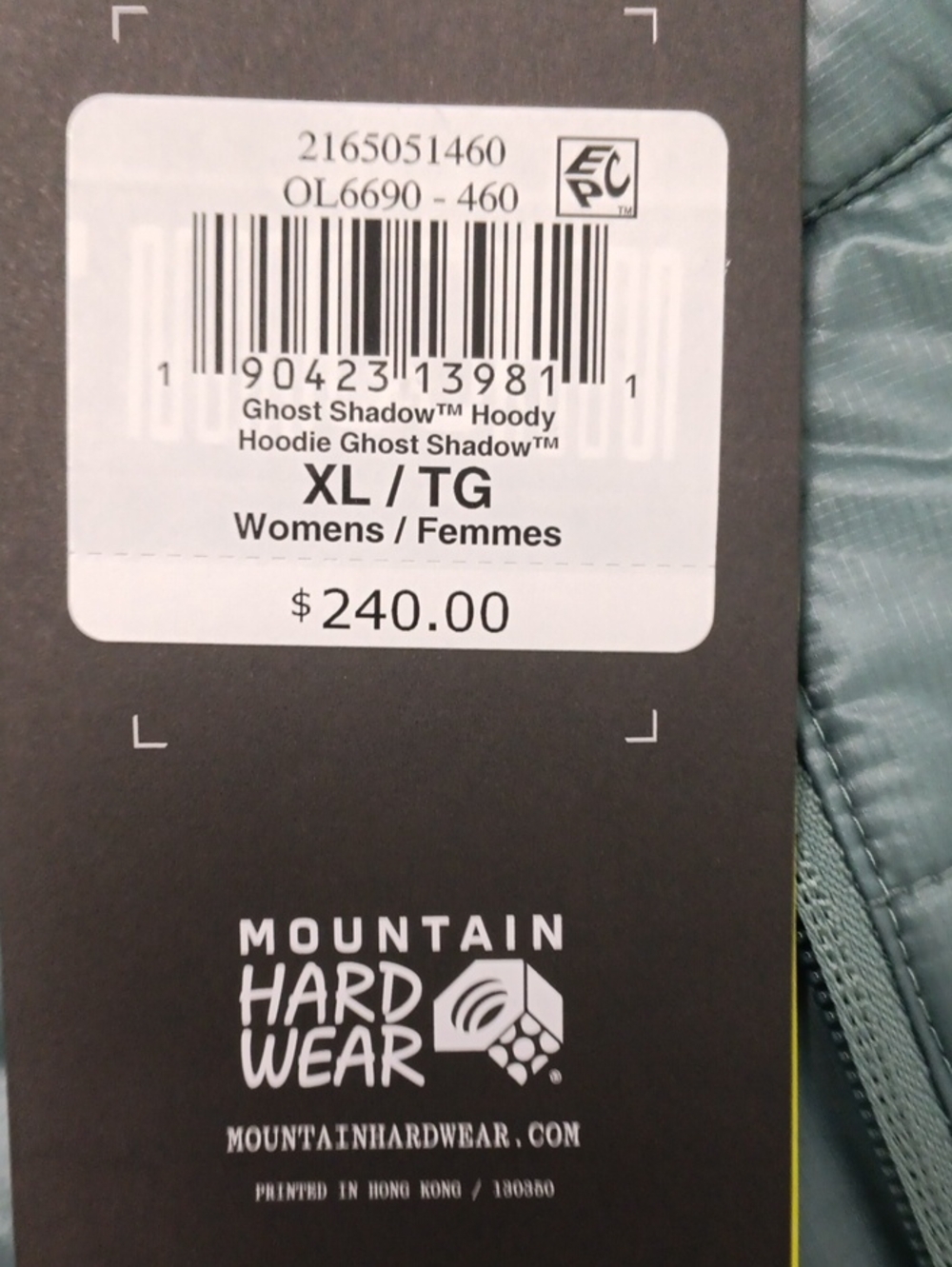 Mountain Hardwear Ghost Shadow™ Hoody - Sage/Light Green